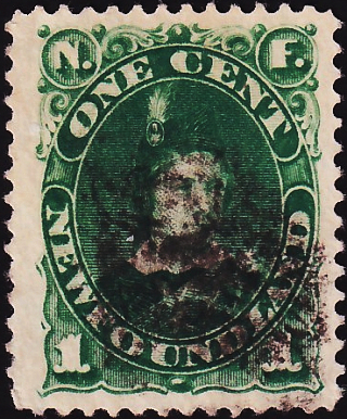 Ньюфаундленд 1887 год . Король Эдуард VII - принц Уэльский . Каталог 20,0 €. (3)